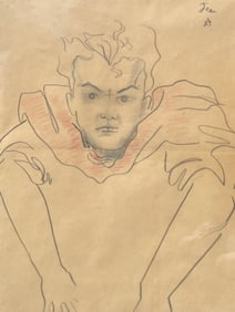 Jean Cocteau (French, 1889 - 1963) Portrait Of Jean Marais, C. 1940