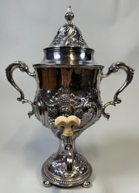 English Sterling Silver Hot Water Urn