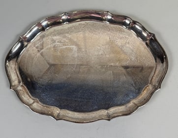 Fisher Chippendale Style Sterling Silver Salver