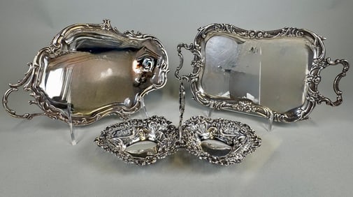 English Sterling Silver Tablewares (3)