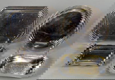Collection Of Miniature Sterling Silver Dishes And An Ashtray (4)