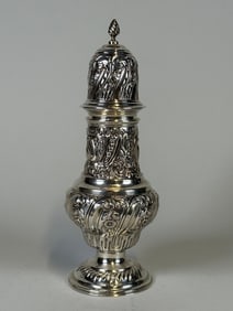 English Sterling Silver Georgian Style Silver Caster