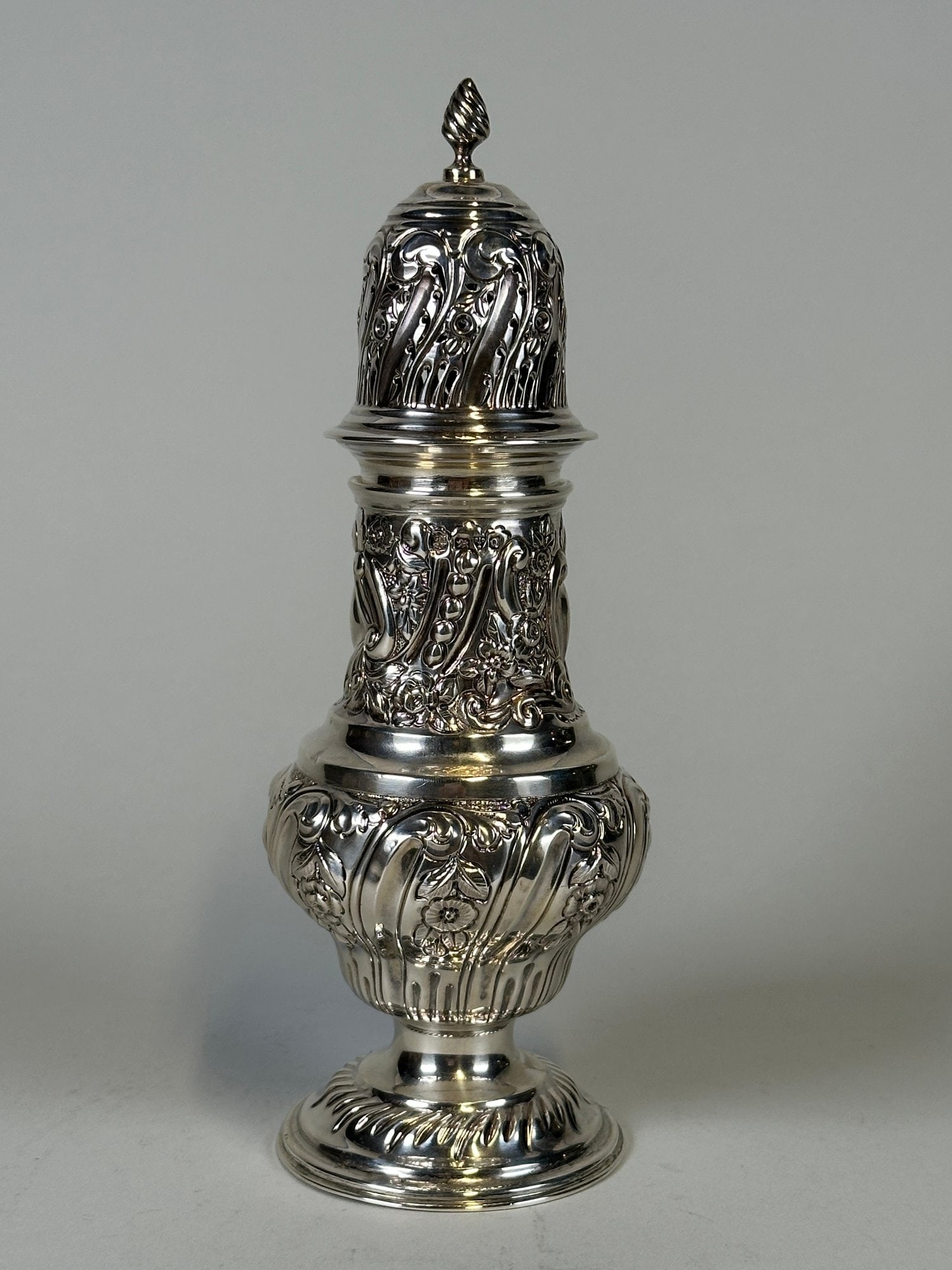 English Sterling Silver Georgian Style Silver Caster (1 of 3)