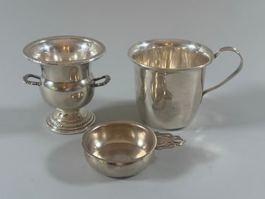 Three Sterling Silver Vessels