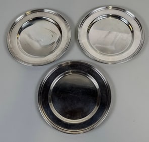 International Silver Sterling Silver Bread And Butter Dishes (3)