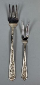 Stieff Sterling Silver Corsage Lemon Fork And Sardine Fork