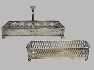 Hansel, Sloan & Co Sterling Silver Napkin Caddy And Basket