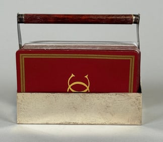 Sterling Silver Card Caddy, Retailed By Cartier, 1972