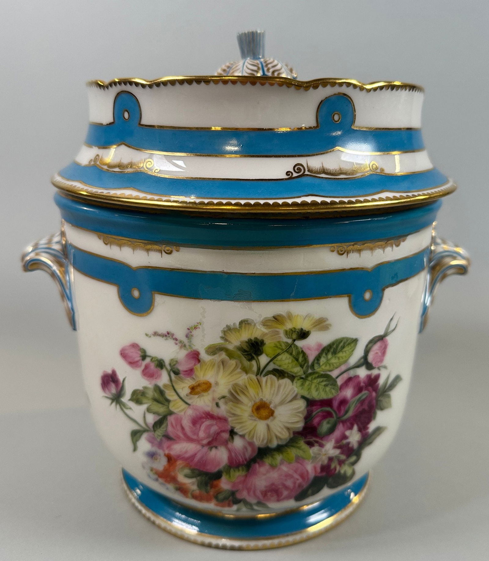 Paris Porcelain Covered Ice Pail, C. 19th Century