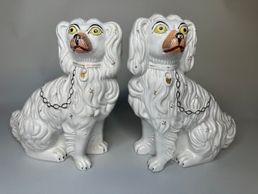 Pair Of Staffordshire Dogs