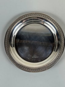 Christofle Round Silver Plate Bottle Coaster