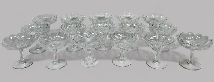 Set Of 15 William Yeoward Crystal Inez Compotes