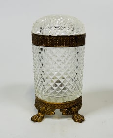 Ormolu And Cut Crystal Vanity Box, Probably Baccarat