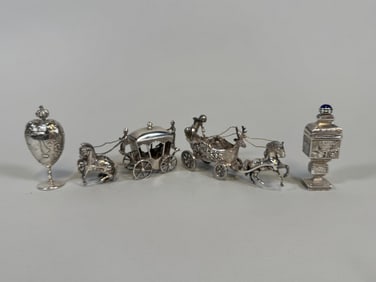 Group Of Four Continental Silver Miniatures