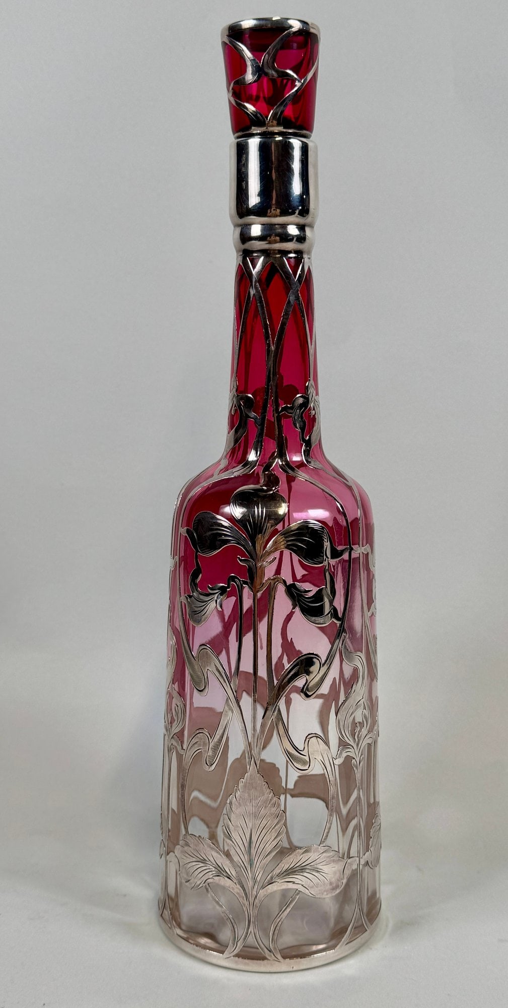 Art Nouveau Silver-Mounted Decanter And Stopper (1 of 7)