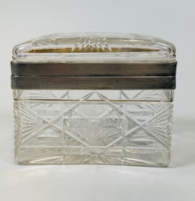 Vintage Cut Crystal Casket