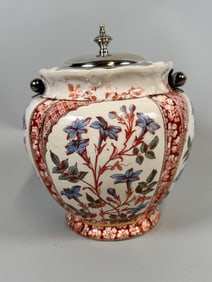 Huntly Biscuit Barrel With Silver Plate Lid