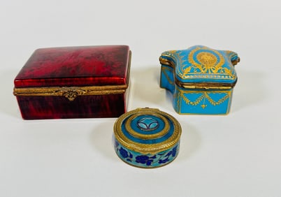 Collection Of French Trinket Boxes