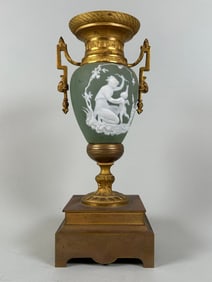 Neoclassical Style Brass Mounted Urn, C. 1900