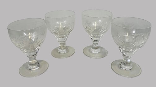 Set Of William Yeoward 'Cordelia' Crystal Water Goblets (4)
