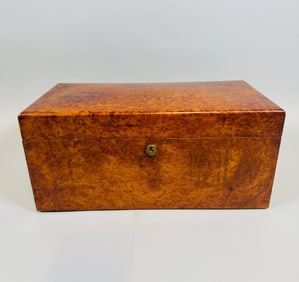 Tiffany & Co. Burl Wood Humidor, C. Late 19th Century