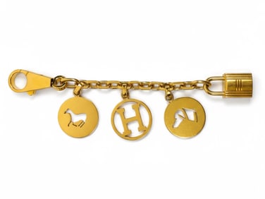 Hermes ' Breloque Olga' Gold Plated Bag Charm
