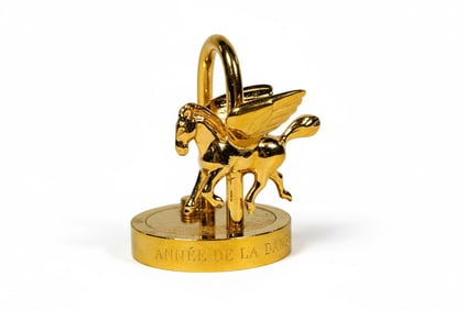 Hermes Gold Anne De La Danse Cadena Charm