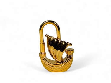 Hermes L'Air De Paris Yacht Gold Cadena Lock Bag Charm