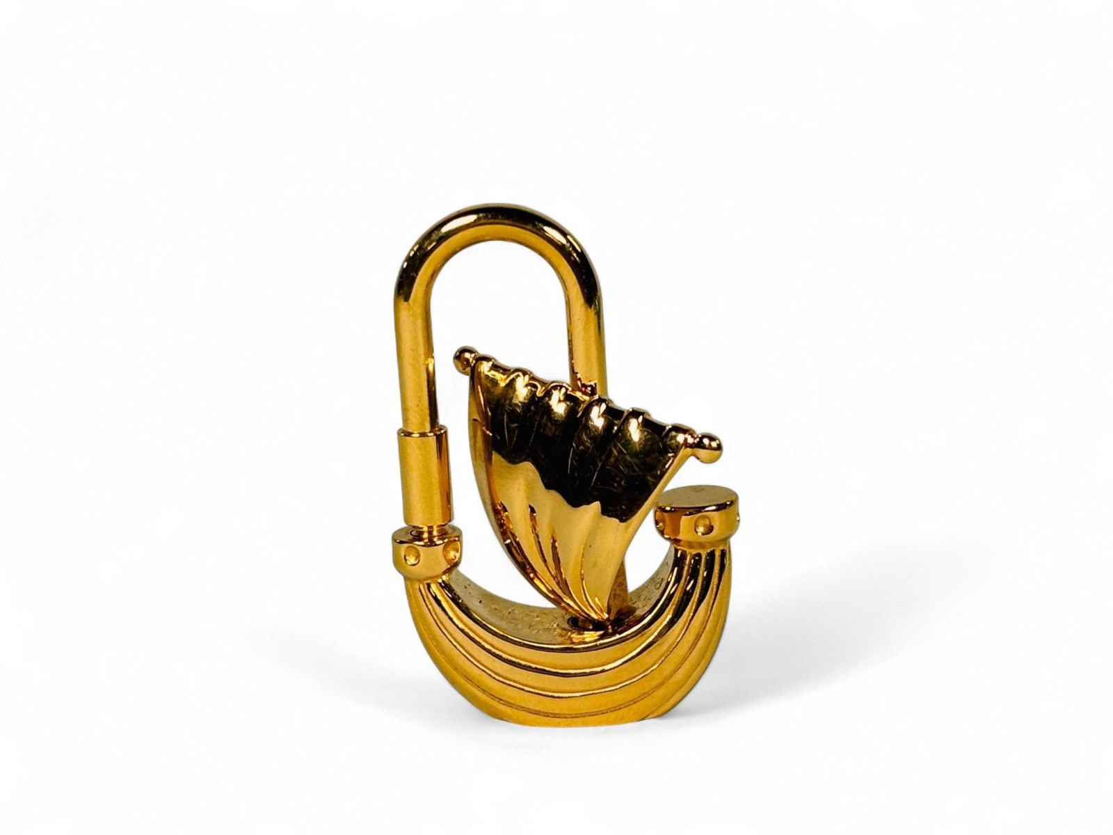 Hermes L'Air De Paris Yacht Gold Cadena Lock Bag Charm (1 of 3)