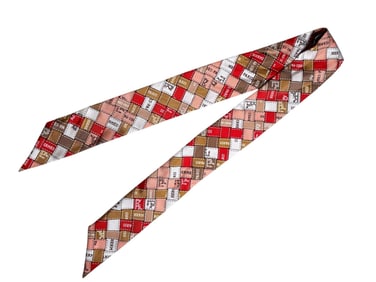 Hermes 'Bolduc' Twilly Silk Ribbon