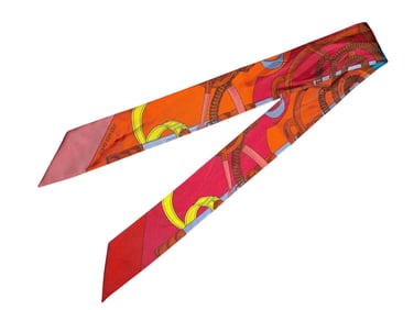 Hermes Twilly Silk Ribbon, Made In France