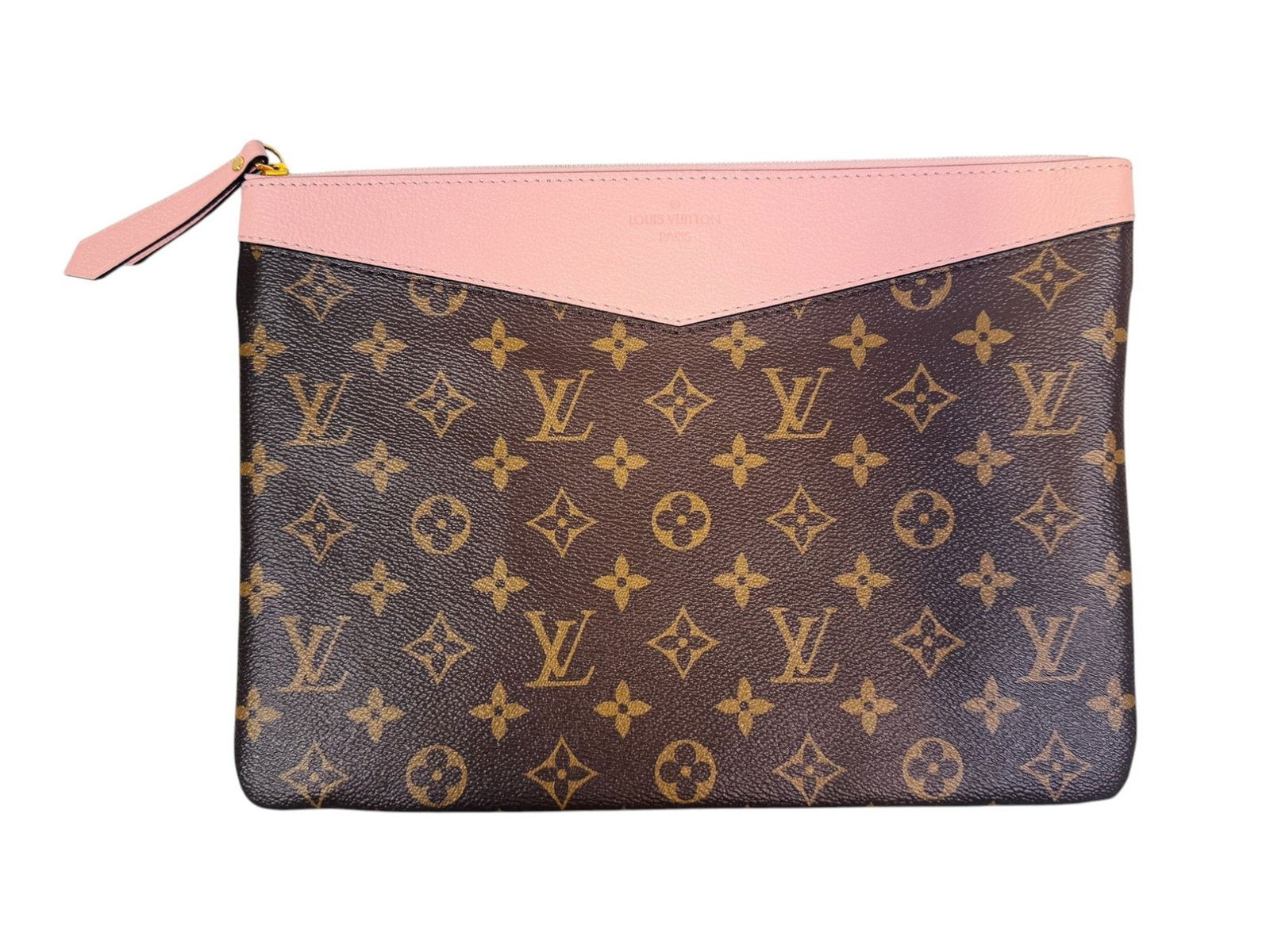 Louis Vuitton Monogram Canvas Daily Pouch Clutch Bag In Rose Poudre (1 of 4)
