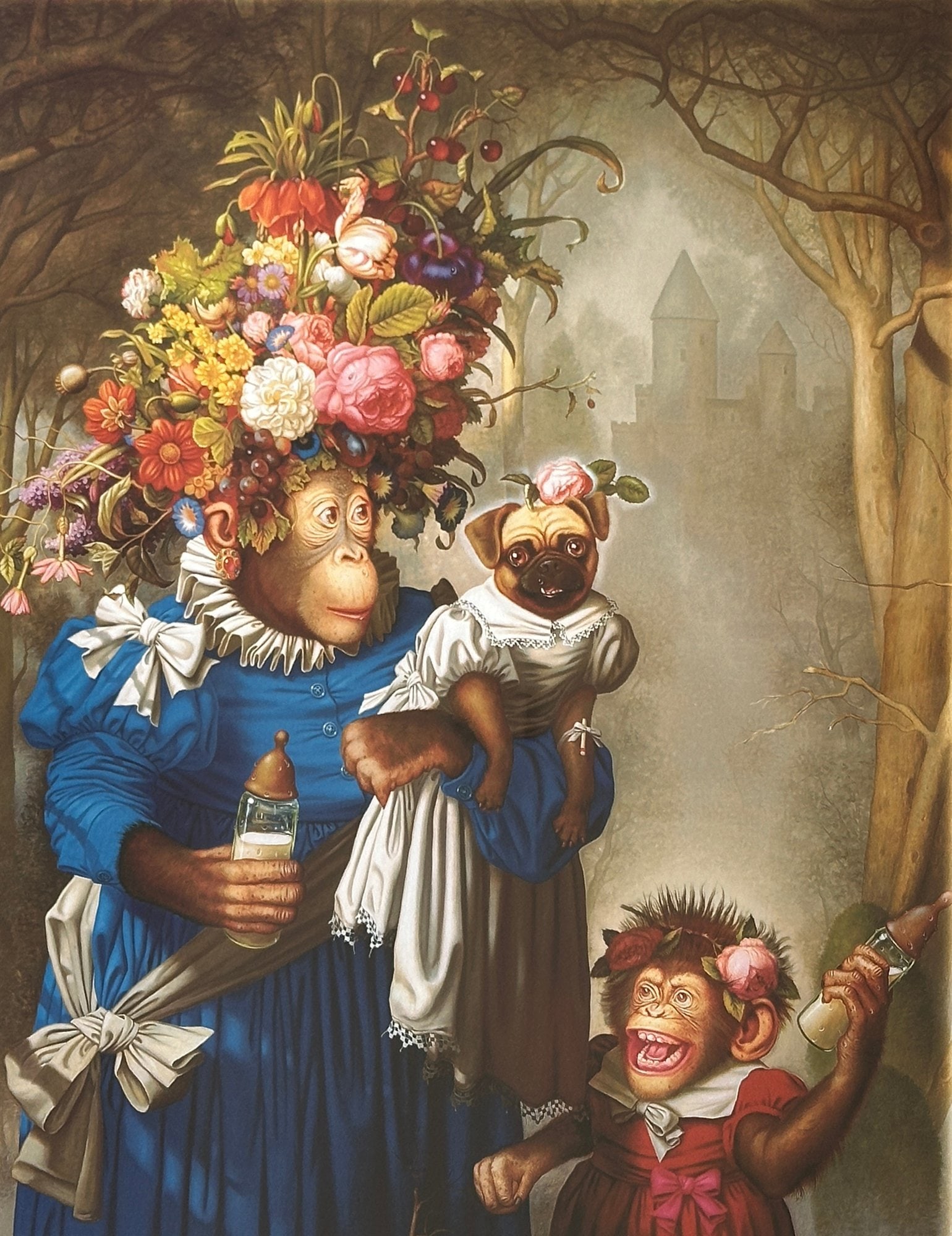 Donald Roller Wilson (American 1938-), Cookie With Pug, 2007 (1 of 5)