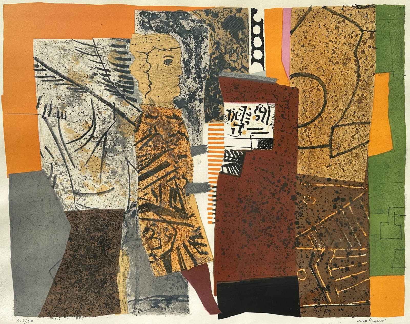 Max Papart Signed Etching (1 of 5)