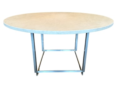 Poul Kjaerholm (Danish, 1929-1980) For Fritz Hansen PK-54 Marble Top Dining Table