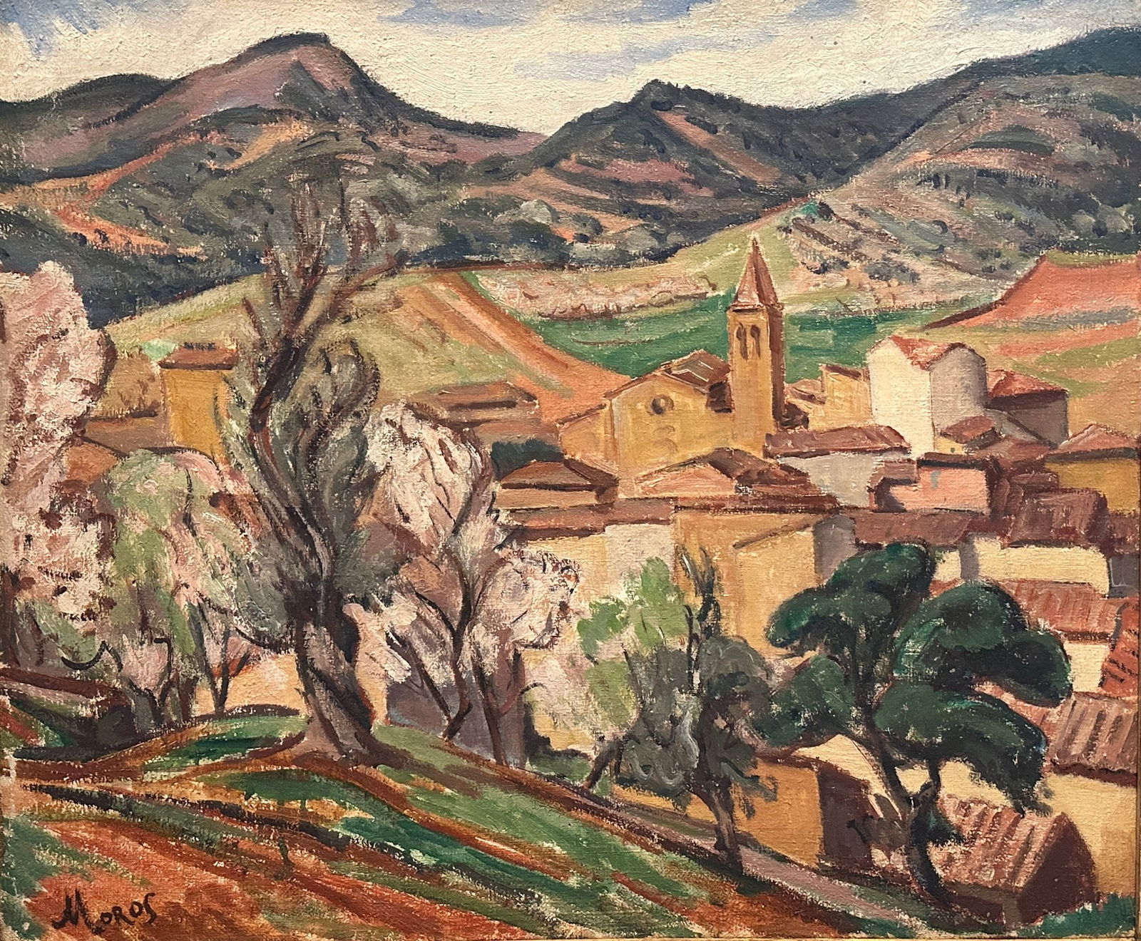 Manuel Moros (French/Colombian, 1898-1975), 'Collioure, France,' 20th Century, Oil On Canvas (1 of 4)