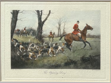 George Wright (British, 1860-1942) The Opening Day, 1908