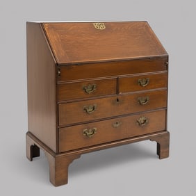 George III Oak Secretary, Late 18th Century
