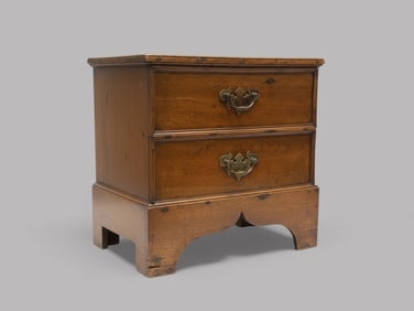 Georgian Bedside Table Converted To Storage Box, 19th Century