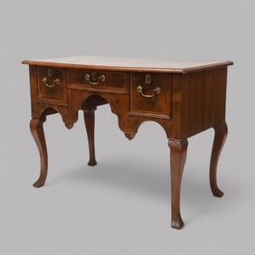 Burlwood Veneered Desk