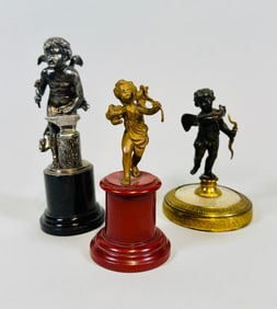 Collection Of Small French Putti Sculptures, Some After Moreau