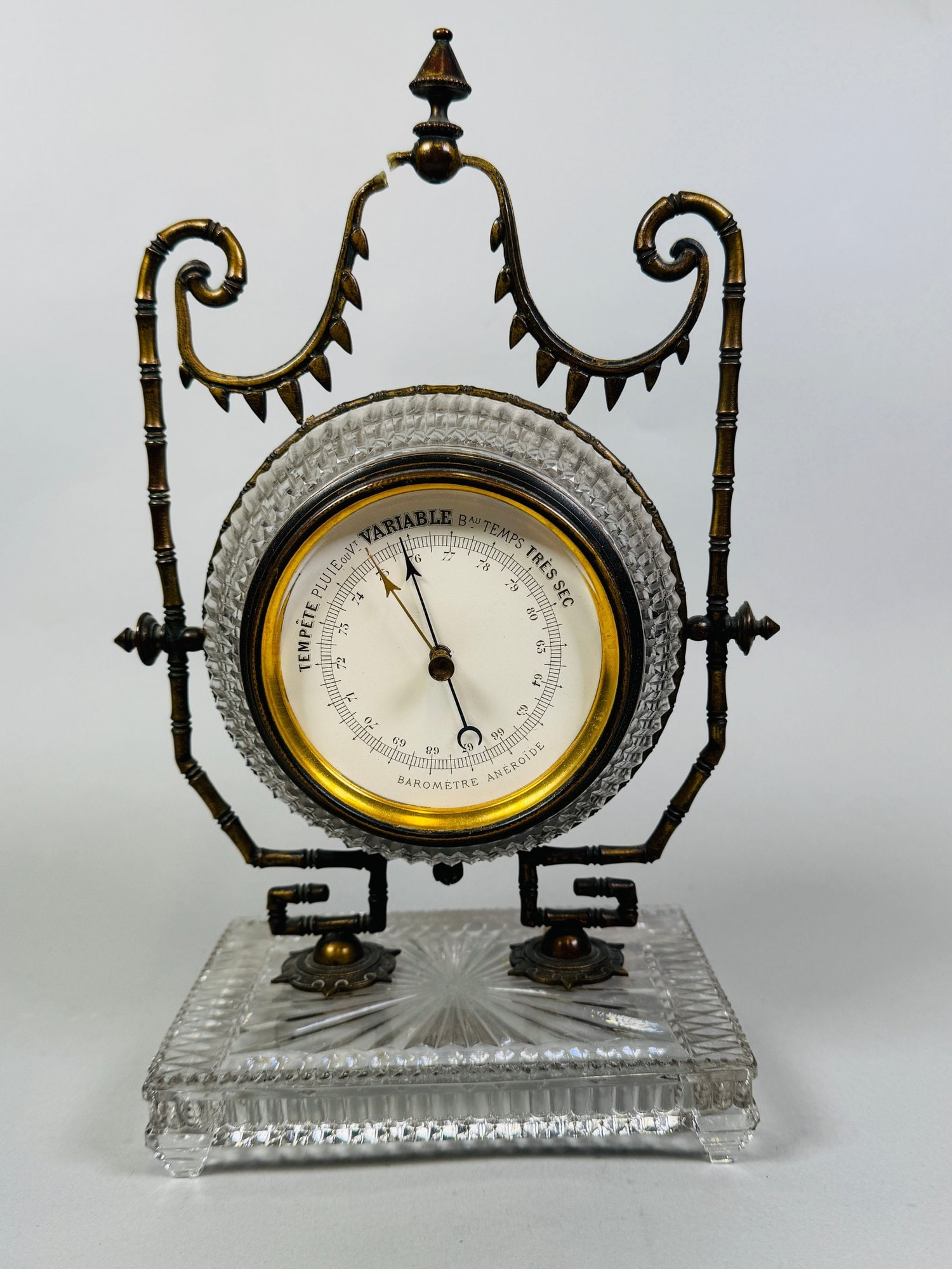 French Crystal Barometer, Early 20th Century (1 of 4)