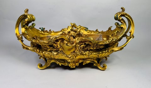 French Gilt Metal Centerpiece, C. 1900