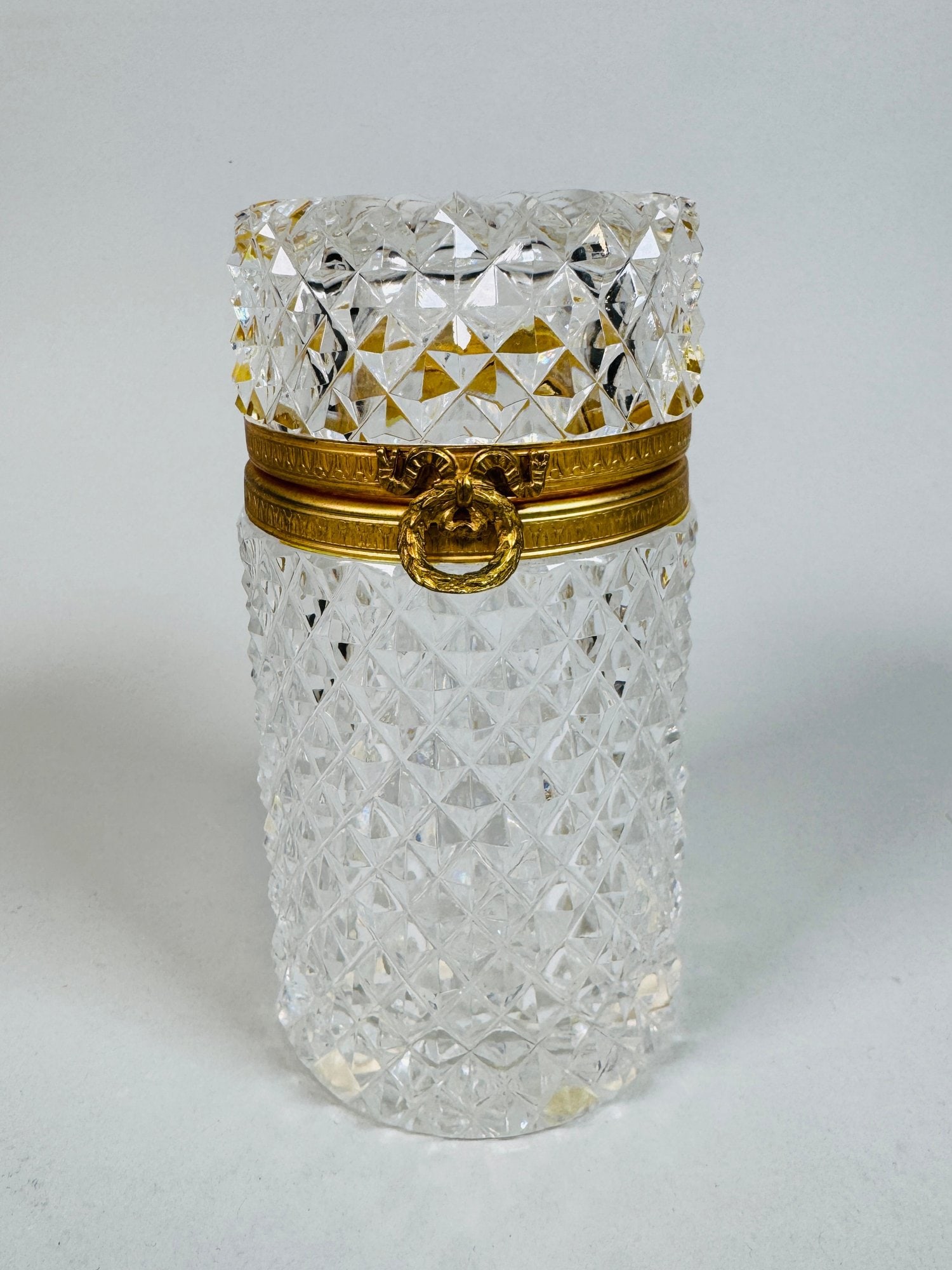 French Cut Crystal And Gilt Brass Mounted Box, Early 20th Century (1 of 3)
