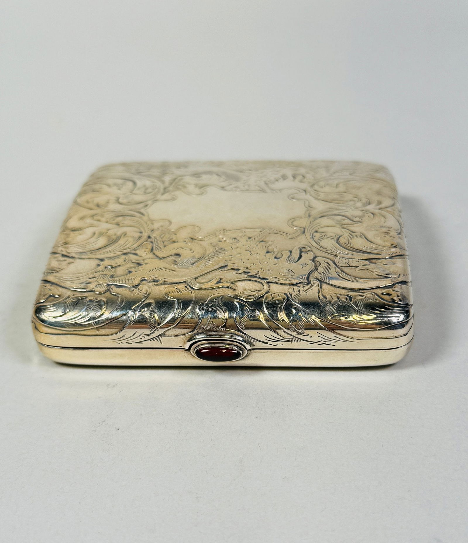 American Sterling Silver Cigarette Case, C. 1900 (1 of 7)