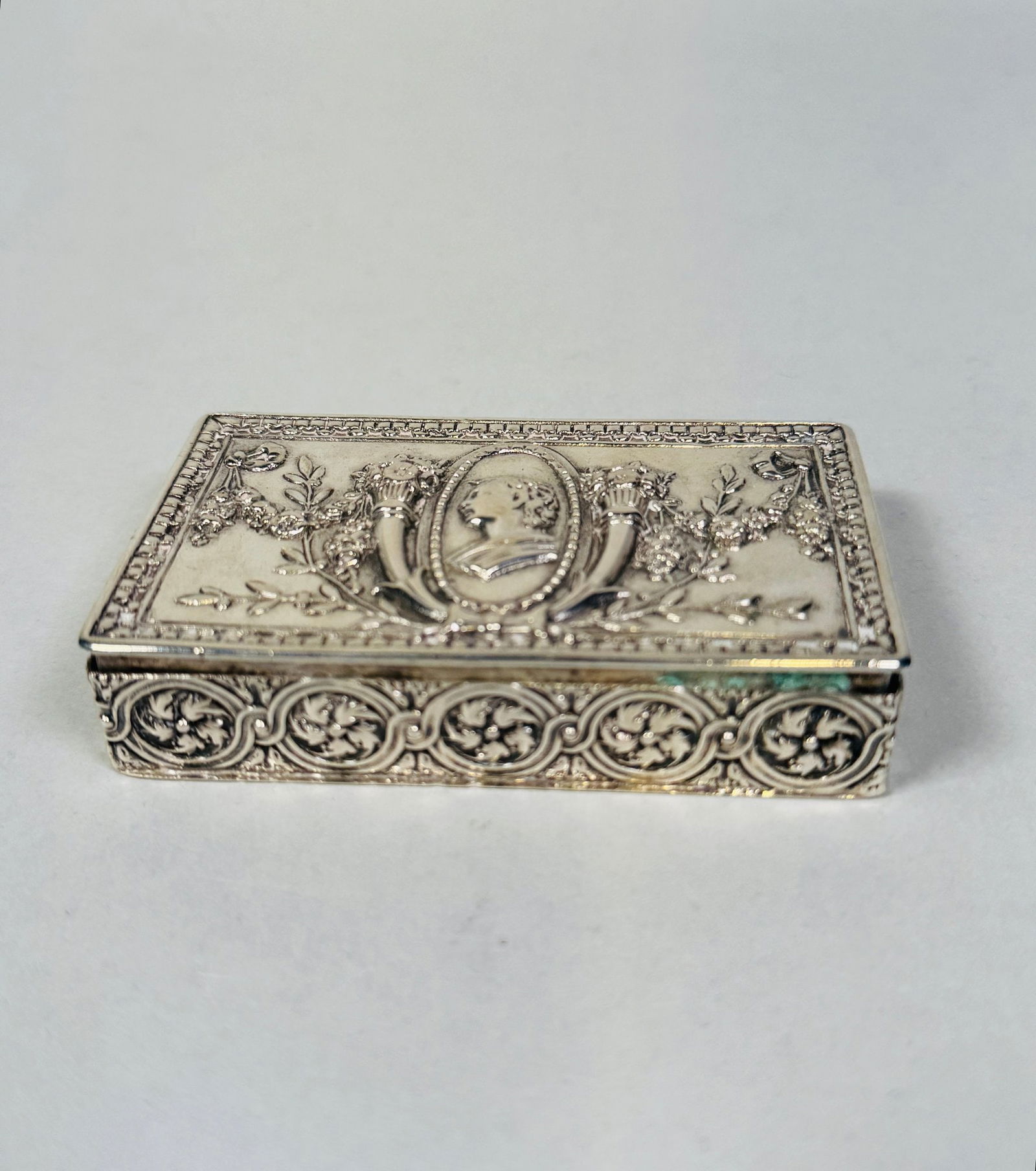 German .800 Silver Snuff Box, 19th Century (1 of 4)