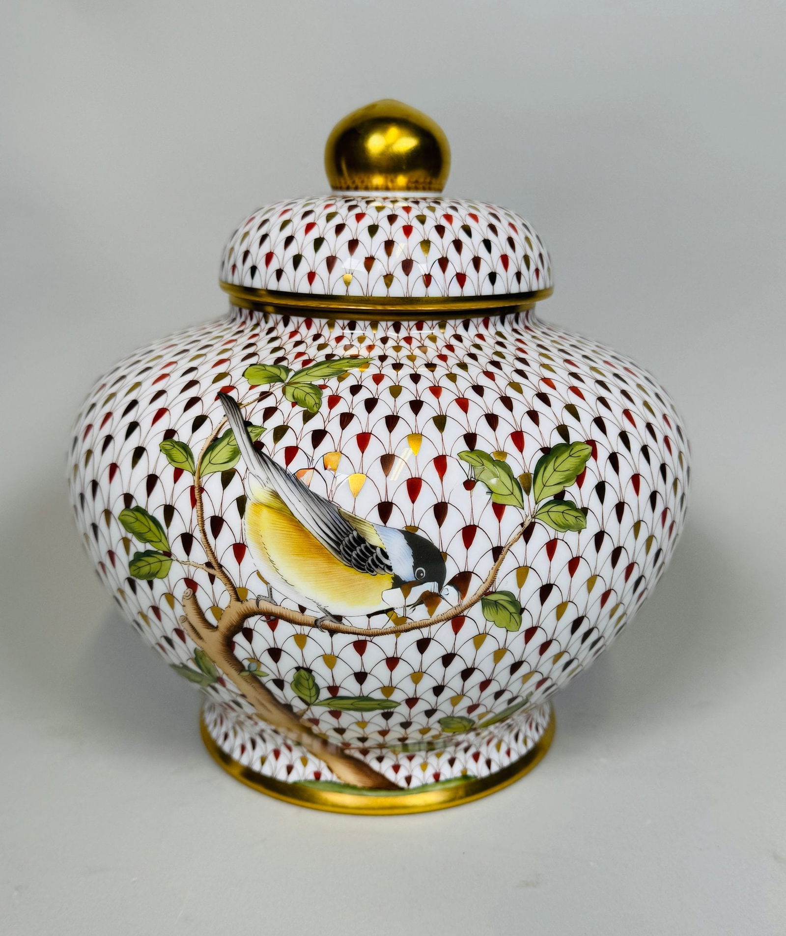 Herend Fish Scale With Gold Limited Edition Ginger Jar (1 of 6)