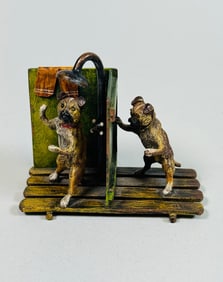 Bergmann Austrian Cold Painted Bronze Of Two Bulldogs