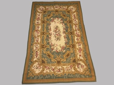 Vintage French Aubusson Rug