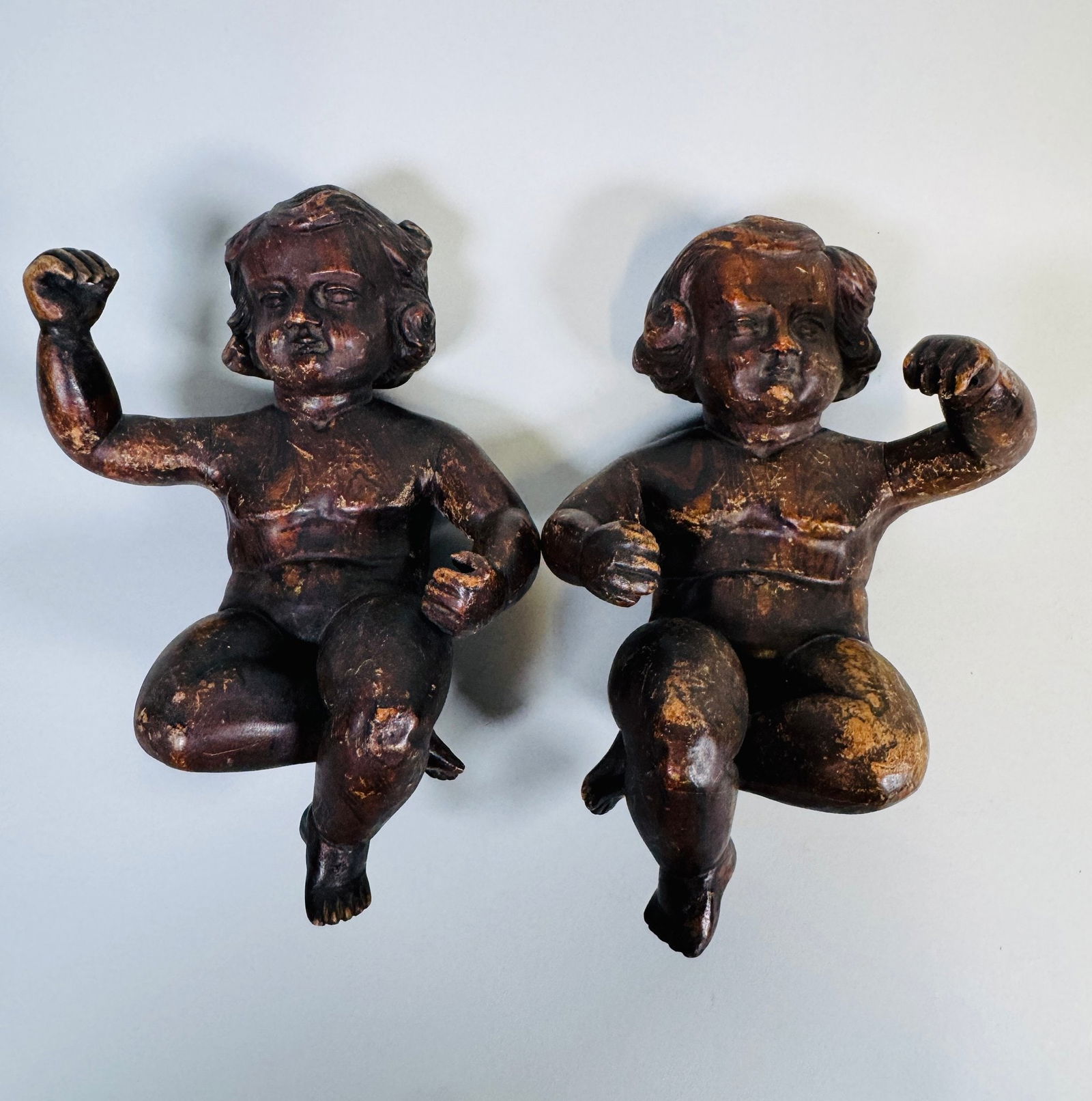 Pair Wood Putti (1 of 6)